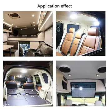 Трехпозиционный переключатель светодиодный потолочный светильник для кемпера-трейлера 12 В 800 лм одинарный купольный светильник с линзой внутреннее освещение светильники 2