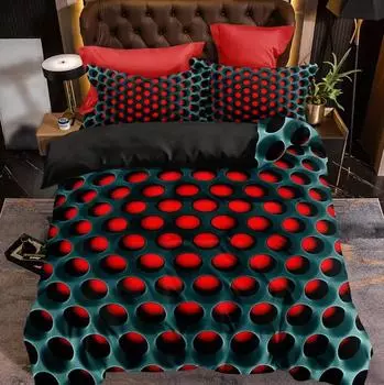 Трехпредметное постельное белье Домашний текстиль Трехмерная 3D цифровая печать Пододеяльник Простыня Комплект 70 * 133 two-piece set