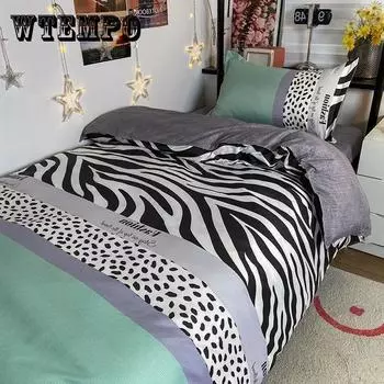 Трехсекционная односпальная кровать, мягкий, приятный для кожи пододеяльник, простыня, наволочка, постельное белье, трехсекционное студенческое общежитие Single