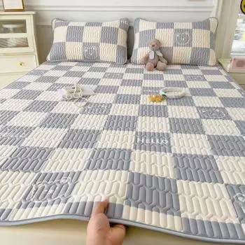 Трехсекционный латексный коврик, летний прохладный латексный чехол для кровати, легкий роскошный коврик для кондиционирования воздуха, тонкая летняя простыня для кровати 90x200cm 2 piece set