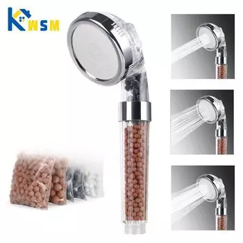 Трехскоростная регулируемая насадка Booster ручной душ для ванной комнаты Съемный и моющийся анионофильтр для душа Аксессуары для ванной комнаты