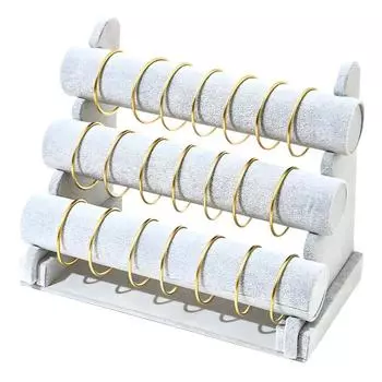 Трехслойная фланелевая подставка для браслета и часов velvet three-layer чёрный