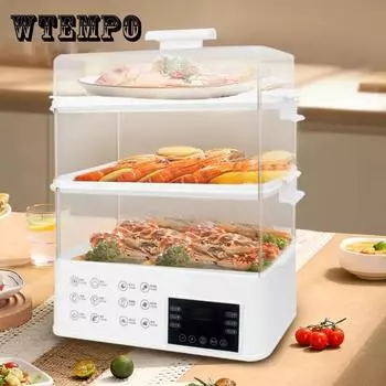 Трехслойная пароварка для еды, электрическая пароварка, кухонная техника, кастрюли, кастрюля для пельменей, пароварка