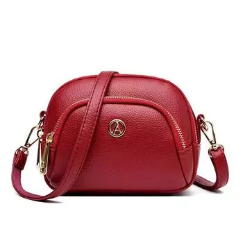 Трехслойная женская сумка-мессенджер, сумка через плечо, сумка-ракушка, повседневная сумка, женская красный