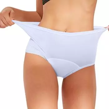 Трехслойное физиологическое нижнее белье с высокой абсорбционной способностью, дышащее и герметичное физиологическое нижнее белье XXXXL светло-синий