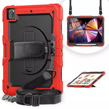 Трехслойный чехол для iPad Pro 12,9 дюйма 2021 г., многофункциональный чехол-подставка для планшета 5-го поколения A