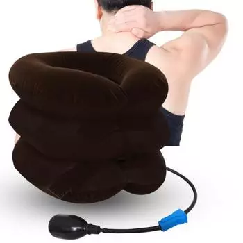 Трехслойный ПВХ, не вызывающий раздражения, для вытягивания шеи, практичный растяжитель для снятия мышечного напряжения для дома королевский синий