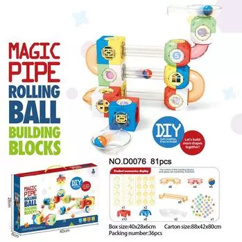 Трек-головоломка Сборка Детская игрушка-горка с шариками One Size