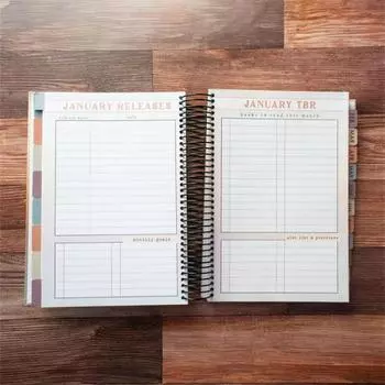 Трекер чтения 2025 года · Книжный журнал, Читатель, Книжная статистика, Подарок библиофилу, Планировщик чтения onesize