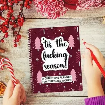 Трекер привычек Список дел Эффективность Планировщик бюджета на рождественские праздники Бизнес Christmas Planner Notebook