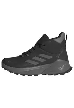 Трекинговые ботинки Terex Trail Maker Mid Cut Hiking NJB87 Core Four cm [Adidas] 2.0 Gore-Tex женские черные/углеродные/серые (IE9066) 24,0