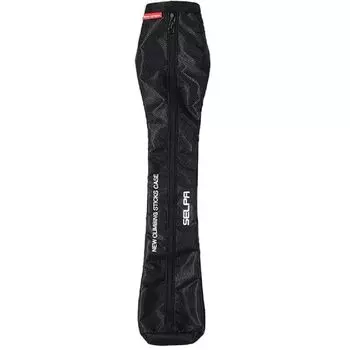 Trekking pole trekking stick total length 77cm approximately 100g case, lightweight, durable, foldable, (±3cm), (black)