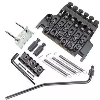 Тремоло Floyd Rose Style Bridge Двойная система блокировки для электрогитар Струнные инструменты Гитарные аксессуары чёрный