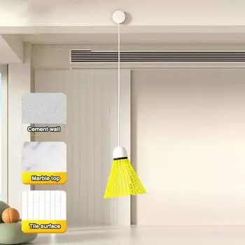 Тренажер для бадминтона Прочный, устойчивый, простой в установке, противоломочный, самотренировочное устройство для одиночных игроков A