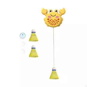 Тренажер для бадминтона, тренировочный инструмент, 3 мяча, самостоятельная практика для игр, фитнеса розовый