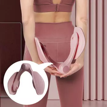 Тренажер для бедер, мышцы тазового дна, ноги, руки, тренажер Кегеля, ягодицы для женщин и мужчин, формирователь тела розовый