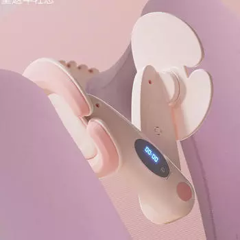 Тренажер для бедер, тренажер для укрепления мышц, портативный тренажер для бедер со счетчиком розовый