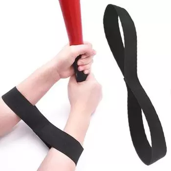 Тренажер для бейсбола, софтбола, качающийся браслет, износостойкий, высокоэластичный, расширенный дизайн, оборудование для тренировок по бейсболу, тренажер для качелей чёрный