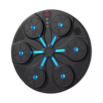 Тренажер для боксерского тренажера для детей и взрослых, музыкальные колодки, реагирующая мишень, спортивный экран чёрный