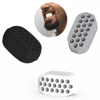 Тренажер для челюсти Bite Ball, формирующий мышцы лица, мяч для упражнений, оборудование для фитнеса чёрный