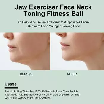 Тренажер для челюсти Jaw Fitness Ball of Jaw Line для мужчин и женщин 0 серый