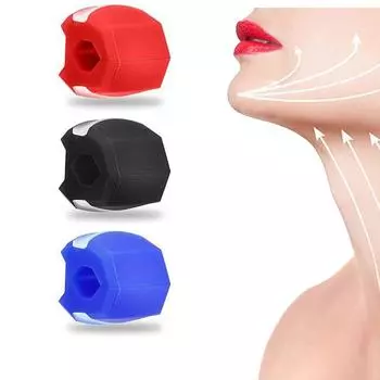 Тренажер для челюсти, Тренажер для линии челюсти Тренажер для челюсти, лица и шеи для мужчин и женщин Тренажер для лица чёрный