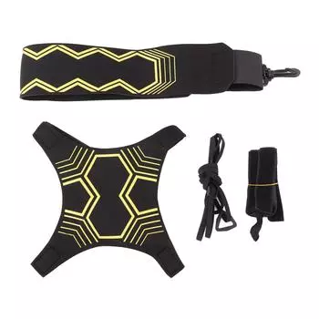 Тренажер для футбола в одиночку Футбольный удар бросок Индивидуальная тренировка Навыки управления Регулируемая талия