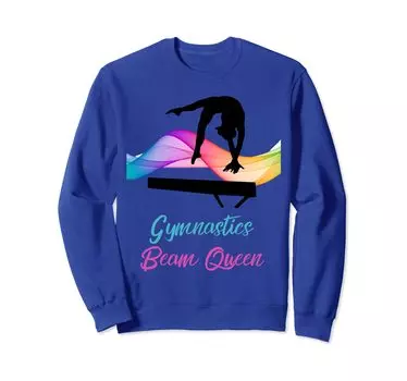 Тренажер для гимнастических упражнений Beam Queen Swirl синий