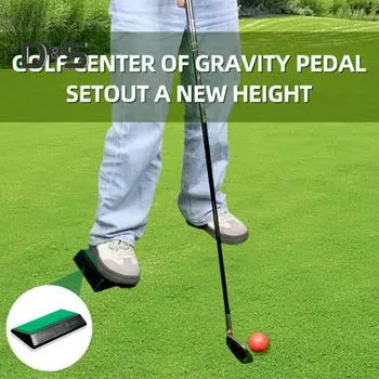 Тренажер для гольфа Swing Trainer Компактный портативный простой в использовании 15-градусный корректирующий педаль для ног Тренировочное приспособление для гольфа зелёный
