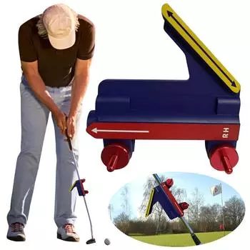 Тренажер для гольфа Swing Trainer Улучшение точности замаха Тренажер для гольф-клюшек Clamp On Master Swing Consistence Руководство по направлению замаха в гольфе для начинающих синий