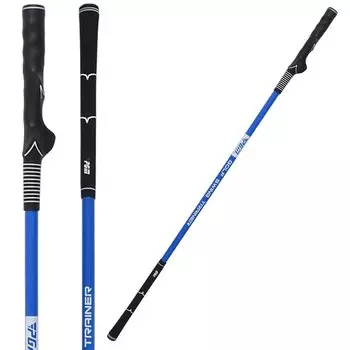 Тренажер для гольфа Swing Training Оборудование для тренировок Принадлежности для тренировок Double Clip Тренировка Swing Коррекция тренировок В помещении/на улице Противоскользящее покрытие [Синий] синий