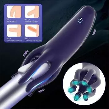 Тренажер для головки полового члена для мужчин Вибрационный массаж полового члена Мужской мастурбатор Вибратор для головки полового члена Секс-игрушки для мужчин Мужские секс-игрушки Стимулятор для тренировки полового члена