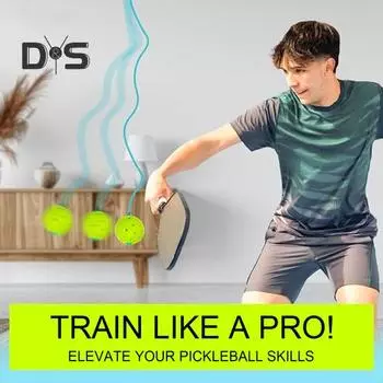 Тренажер для игры в пиклбол, непрерывный отскок мяча для игры в пиклбол со струной, инструмент для самостоятельной тренировки по теннису для всех возрастов и уровней мастерства A