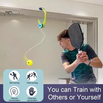 Тренажер для игры в пиклбол, непрерывный отскок мяча для игры в пиклбол со струной, инструмент для самостоятельной тренировки по теннису для всех возрастов и уровней мастерства A