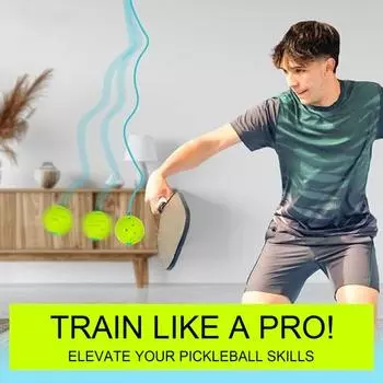 Тренажер для игры в пиклбол, непрерывный отскок мяча для игры в пиклбол со струной, инструмент для самостоятельной тренировки по теннису для всех возрастов и уровней мастерства A