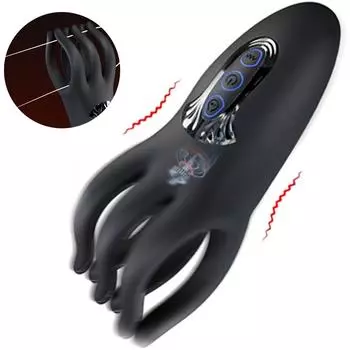 Тренажер для мужского пениса имитирует вибрации пальцев, стимулятор массажа головки мужского полового члена, мужской мастурбатор для задержки эякуляции