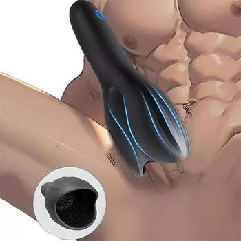 Тренажер для мужской головки, утолщение окружности полового члена, продление времени секса с 10 режимами, мужской мастурбатор, тренажер для полового члена, мужские игрушки для взрослых