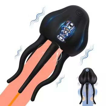 Тренажер для мужской головки, вибратор для пениса, мастурбатор, обертывание, щупальце, стимуляция клитора, сосков, секс-игрушка для взрослых для мужчин и женщин