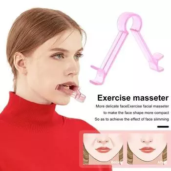 Тренажер для мышц губ, фитнес для лица, уменьшение морщин, складки, укрепляющий эффективный тренажер для губ, аксессуары унисекс розовый