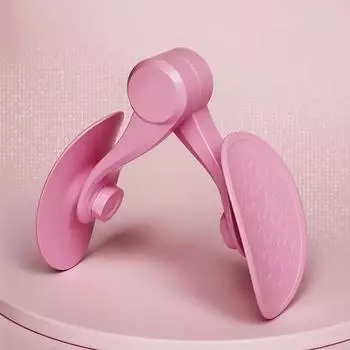 Тренажер для мышц тазового дна Красивый зажим для ног Нескользящий Утолщенный Вспомогательное оборудование для тренировок йоги Домашний фитнес Формирование мышц ног Тренажер для мышц ног 1PCS розовый