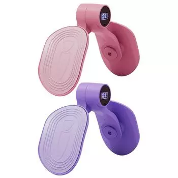 Тренажер для мышц тазового дна Тренажер для тазового дна с противодействием Эргономичный тренажер для бедер Нескользящий Регулируемый для домашних тренировок Pink