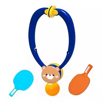 Тренажер для настольного тенниса Оборудование для самостоятельной тренировки по настольному теннису в помещении Подвесной пинг-понг синий