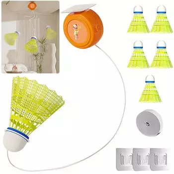 Тренажер для отскока для одного игрока в бадминтоне Тренажер для тренировок по бадминтону Оборудование для тренировок по бадминтону 3 balls