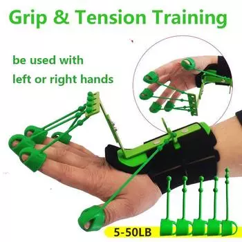 Тренажер для пальцев 5LB-50LB, ортопедические приспособления для ладоней и пальцев, силовая тренировка на растяжение, можно использовать для левой и правой рук