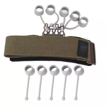 Тренажер для пальцев, силиконовый регулируемый ремешок для запястья, усилитель хвата для тренировок 20 lbs