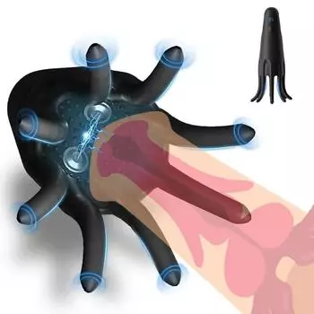 Тренажер для пениса Shock Vibe 10 режимов 360° охват перезаряжаемая мужская игрушка для взрослых 4 Claws