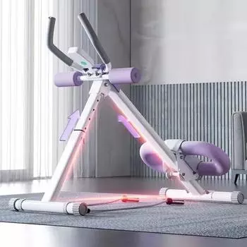 Тренажер для пресса с ЖК-дисплеем и регулируемой высотой. Тренажер для пресса. Защита колен. Пена. Тренажер для пресса. Домашний спортзал. Оборудование для тренировки всего корпуса. фиолетовый