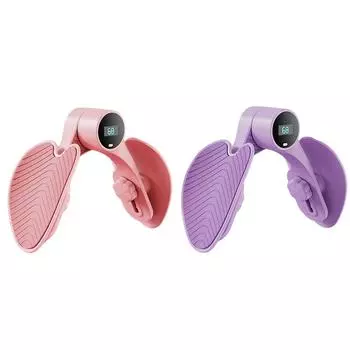 Тренажер для ягодиц, умный экран, вращающееся устройство для тренировки бедер, реквизит для йоги, регулируемая зарядка типа C, спортивное оборудование розовый