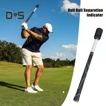 Тренажер для разминки в гольфе, разминочный стержень, тренажер для гольфа, корректирующий осанку, помощь в обучении замаху для начинающих и игроков чёрный