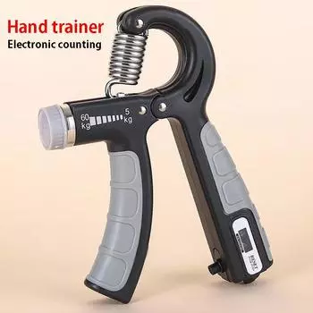 Тренажер для рук мужской профессиональный сила запястья 5-60 кг прочный счетный захват регулируемая нескользящая ручка натяжное устройство